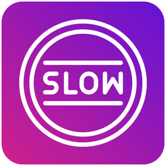 Slow Vector Icon Design Illustration