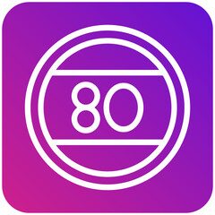 Speed limit Vector Icon Design Illustration