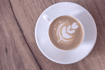 Barista coffee service concept.