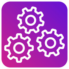 Cogwheel Vector Icon Design Illustration