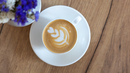 Barista coffee service concept.