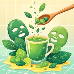 Green drinks healthy life