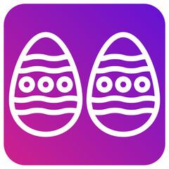Easter egg Vector Icon Design Illustration