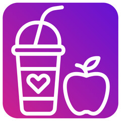 Milkshake Vector Icon Design Illustration