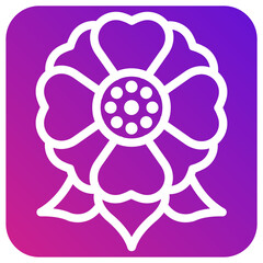 Obraz premium Flower Vector Icon Design Illustration