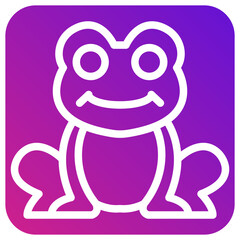 Frog Vector Icon Design Illustration