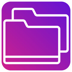 Folder Vector Icon Design Illustration