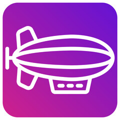 Zeppelin Vector Icon Design Illustration