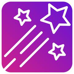 Shooting stars Vector Icon Design Illustration