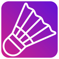 Shuttlecock Vector Icon Design Illustration