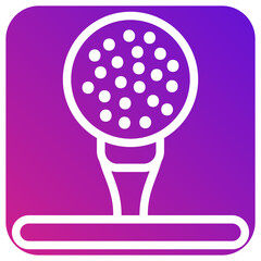 Golf ball Vector Icon Design Illustration