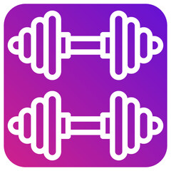 Fototapeta premium Dumbbells Vector Icon Design Illustration