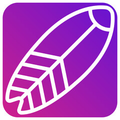 Surf board Vector Icon Design Illustration