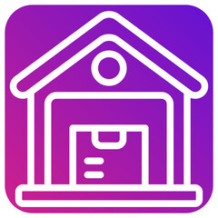 Ware house Vector Icon Design Illustration