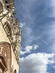 Majestic Gothic Architecture Against a Blue Sky