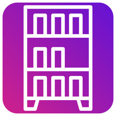 Book shelf Vector Icon Design Illustration