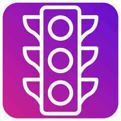 Traffic light Vector Icon Design Illustration