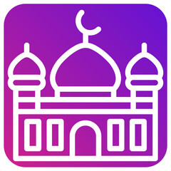 Mosque Vector Icon Design Illustration