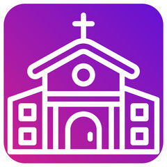 Church Vector Icon Design Illustration
