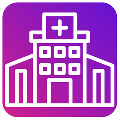 Fototapeta premium Hospital Vector Icon Design Illustration