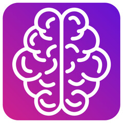 Human brain Vector Icon Design Illustration