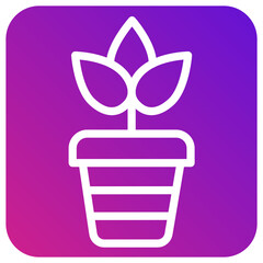 Plant pot Vector Icon Design Illustration