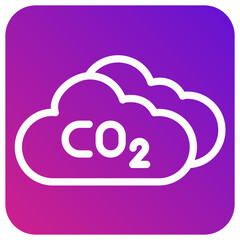 Carbon dioxide Vector Icon Design Illustration