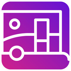 Caravan Vector Icon Design Illustration