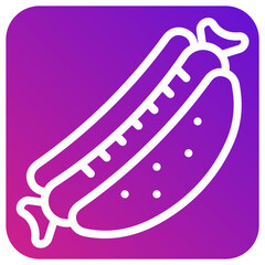 Hot dog Vector Icon Design Illustration