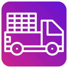 Pickup truck Vector Icon Design Illustration