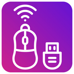 Wireless mouse Vector Icon Design Illustration