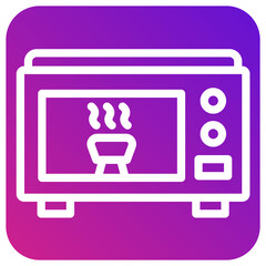 Microwave Vector Icon Design Illustration