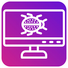 Cyber Attack Vector Icon Design Illustration