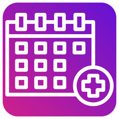 Obraz premium Calendar Vector Icon Design Illustration