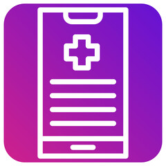 Obraz premium Mobile Phone Vector Icon Design Illustration