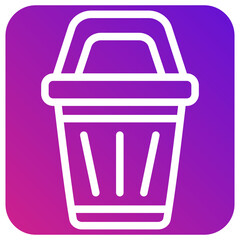 Bin Vector Icon Design Illustration