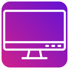 Computer Vector Icon Design Illustration