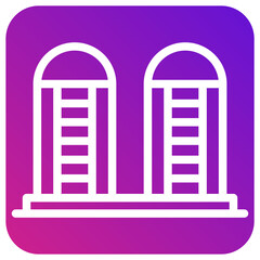 Silo Vector Icon Design Illustration