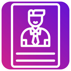 Candidate Vector Icon Design Illustration