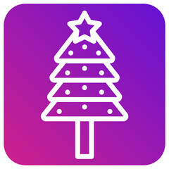 Christmas tree Vector Icon Design Illustration