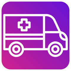 Ambulance Vector Icon Design Illustration