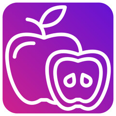 Apple Vector Icon Design Illustration
