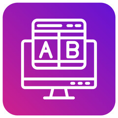 Ab testing Vector Icon Design Illustration
