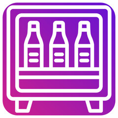 Minibar Vector Icon Design Illustration