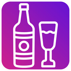Champagne Vector Icon Design Illustration