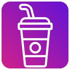 Cold Drink Vector Icon Design Illustration