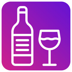 Alcoholic Drink Vector Icon Design Illustration