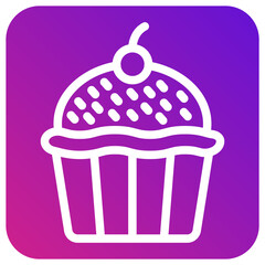 Cupcake Vector Icon Design Illustration