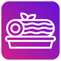 Roll Cake Vector Icon Design Illustration