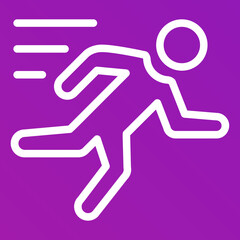 Sport run Vector Icon Design Illustration